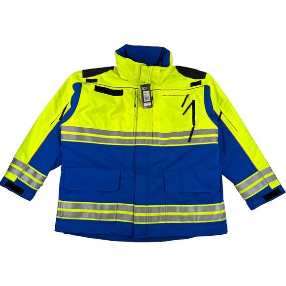5.11 Tactical Other - 5.11 Tactical Hi-Vis Responder Parka Jacket Men's 3XL Royal Blue Hooded NWT